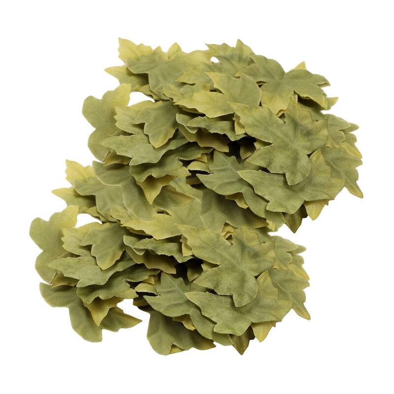 200x Artificial Maple Leaves DIY Craft Making Decorative Maple Leaf for Party Table Centerpieces Home Floral Bouquet Decoration