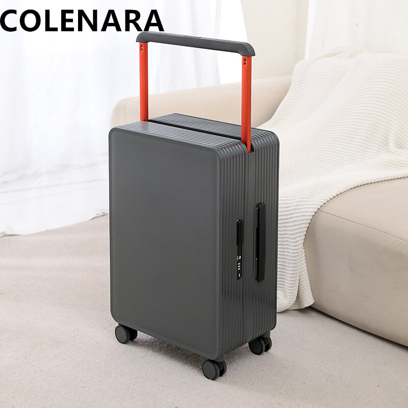 Colenara-男性と女の子のための旅行かばん、ボードケース、頑丈なホイール付きトラベルバッグ、キャビン、トラベルスーツケース、20インチ、24インチ
