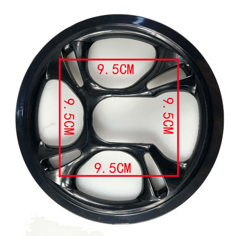 4/8 Holes 42T/48T BIke Crank DIY Cover Bicycle Crankset Chain Wheel Cover Guard Replacement Protector 9.7-10.7 Optional Size