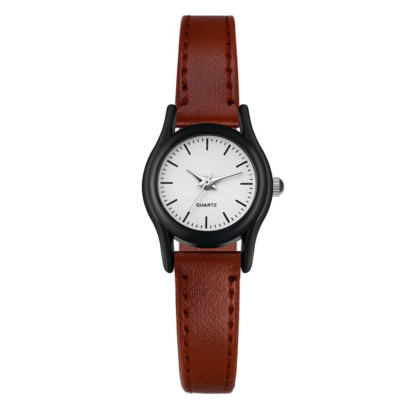 Jam tangan pasangan, jam tangan bisnis kasual desain sederhana Jam kulit tanggal harian cocok pakaian cocok