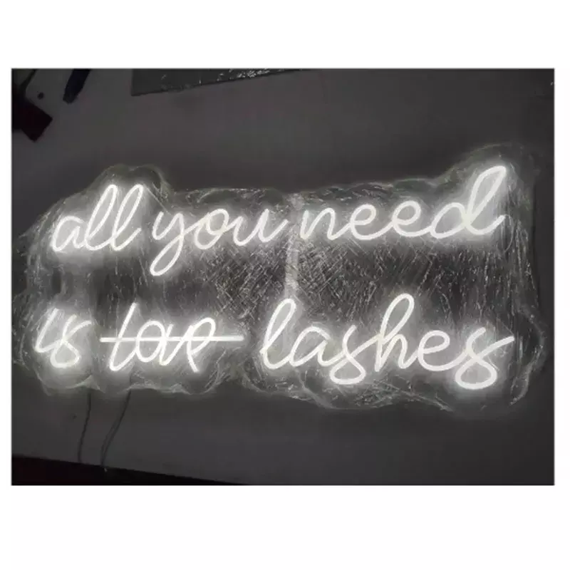 Enseigne au néon LED personnalisée, décor de chambre, All You Need Is Love, Lashes, China Sign, Lighting
