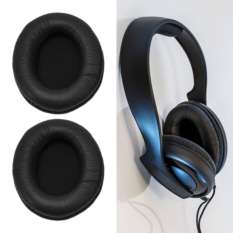 Almohadillas para los oídos, accesorios para los oídos, cojín de espuma Flexible, cuero PU, para Sennheiser HD202
