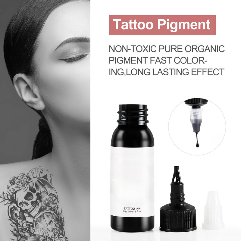 1 set hand poke pen en stok tool tattoo naaldhouder tattoo inkt cup pigment grommet bandage kit