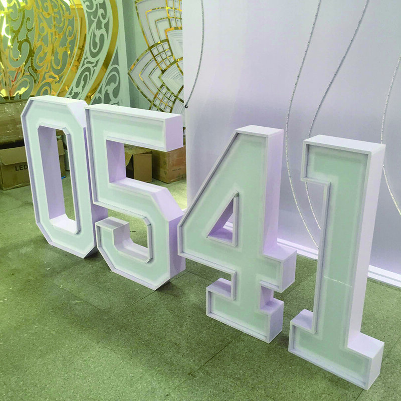 Neueste Design Festzelt Brief Lichter Zeichen Hochzeit führte Nummer & Brief für Hintergrund dekoration