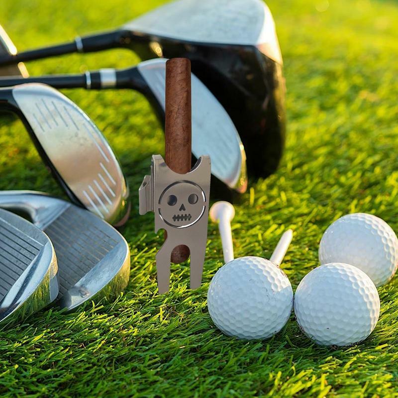 Golf Divot Repair Tool, Metal, alta dureza, liga de zinco, Green Fork, novatos e entusiastas