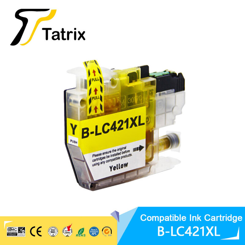 Tatrix o dużej pojemności LC421XL LC421 421XL kompatybilny wkład z atramentem dla brata DCP-J1050DW MFC-J1010DW drukarki DCP-J1140DW