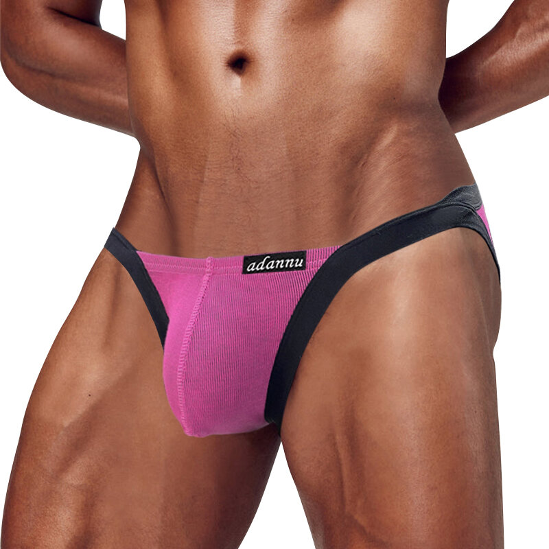 Mens Briefs Underwear Sexy Men Panties Cotton U Convex Comfortable Man Underpants Cueca Slip Male Jockstrap Gay Thongs Lingerie