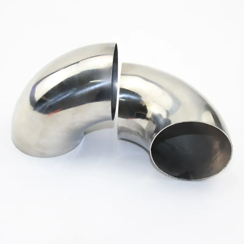 Tubo in acciaio inossidabile 304 gomito a 90 gradi corrimano saldato decorativo tubo in acciaio inossidabile gomito di collegamento 1.2mm/1.5mm