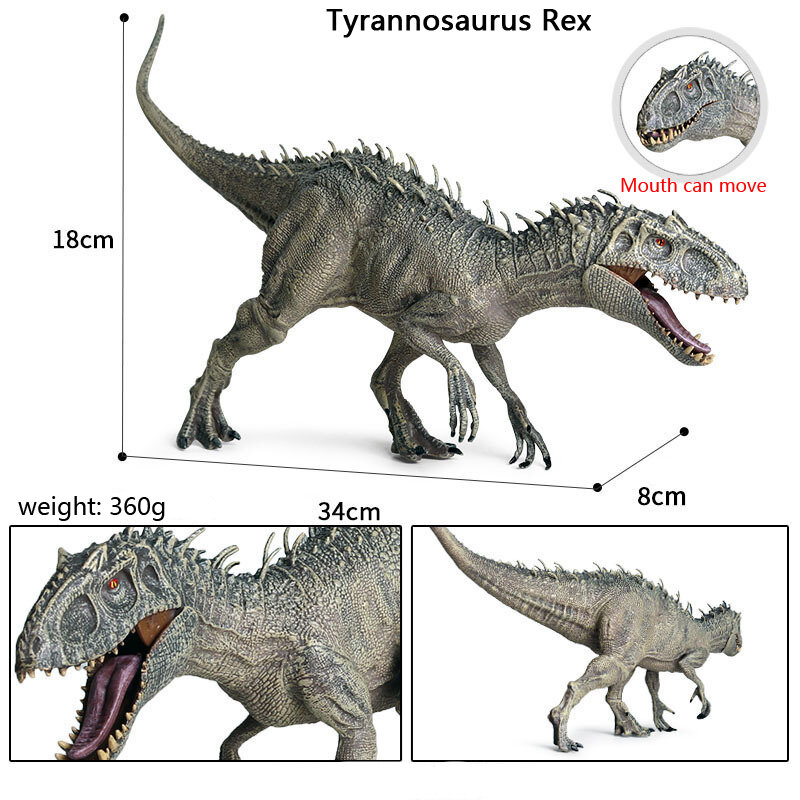 Realistyczne dinozaury jurajski świat Model zwierzęcia Indominus Rex pterozaur Mosasaur figurki kolekcja pcv zabawki dla dzieci prezenty