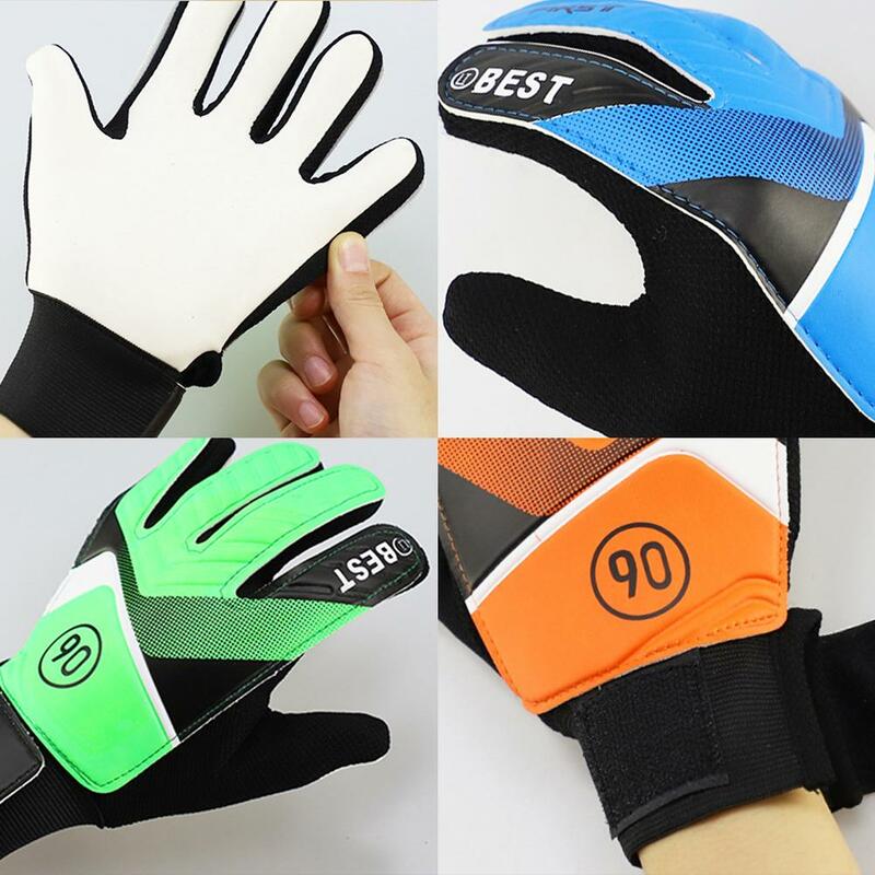 Fußball torhüter handschuhe für Kinder Anti-Kollisions-rutsch feste atmungsaktive Latex-Torwart handschuhe für Jungen Mädchen