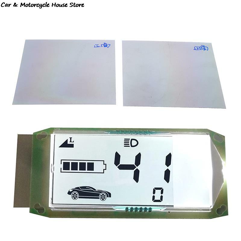 2 szt. 9x9CM uniwersalny ekran z pojazd elektryczny LCD folia polaryzacyjna wyświetlanie obrazu bateria zegarka samochodu duży telefon komórkowy