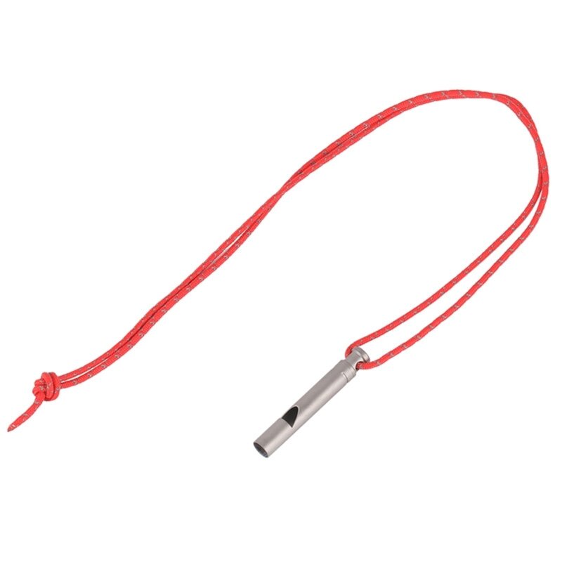 Titaniums Survivals Whistle Louds Outdoor Emergencies Whistle With Cord Waterproof Whistle Outdoor Tool for Women Man