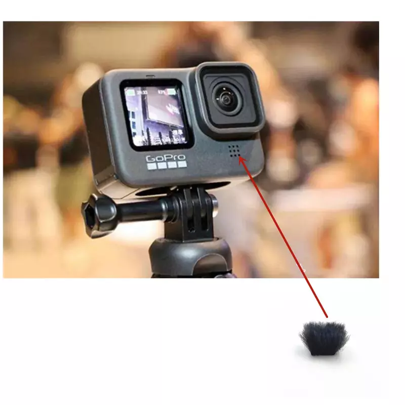 10 шт. ветрозащитный глушитель dead cat для GO PRO MAX 360 Micromuff для крышки микрофона для спортивной камеры Blue Mantis