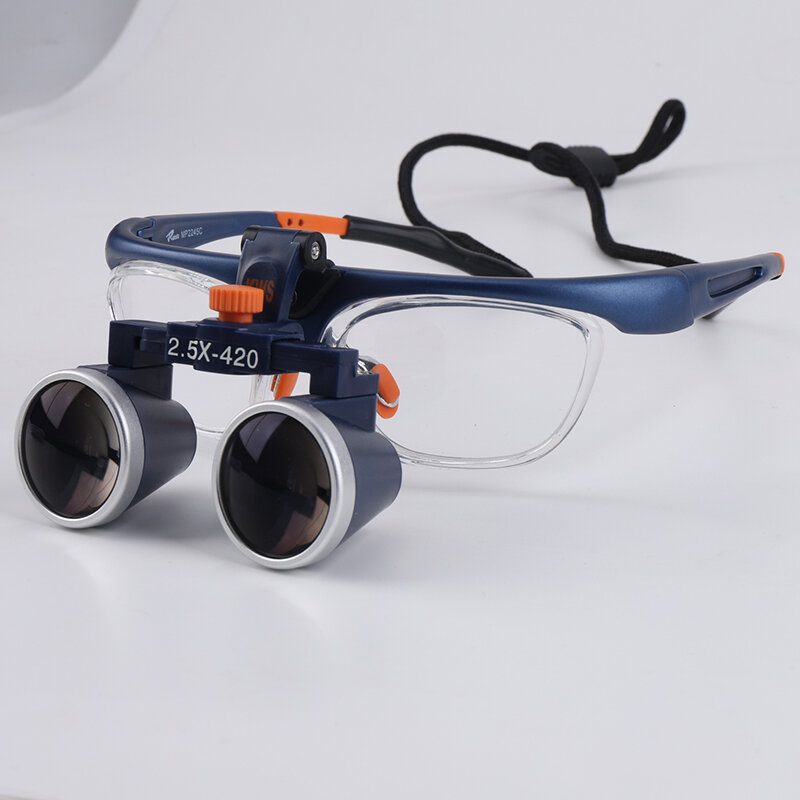 แว่นขยายผ่าตัด2.5X สำหรับผู้ใช้รายแรกแว่นขยายส่องทางทันตกรรมไม่มีอาการเวียนศีรษะ