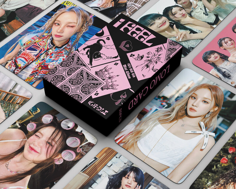 SOOJIN-piezas Kpop para niñas, nuevo álbum de fotos de alta calidad, tarjetas Lomo de atención, Jeans, 55 I-DLE