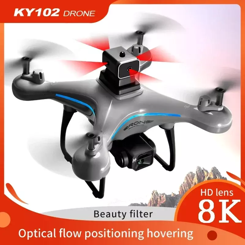 MIJIA-Dron KY102 8K Profesional de doble cámara, fotografía aérea 360, evitación de obstáculos, flujo óptico, Avión RC de cuatro ejes