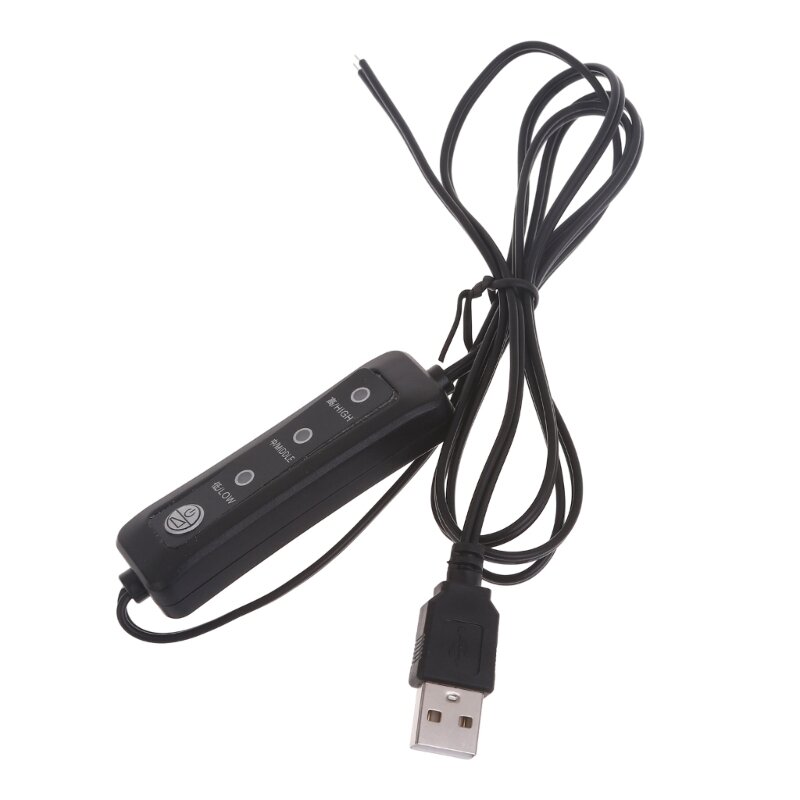 Männliches 2-poliges USB-DIY-Lötnetzkabel für 5-V-LED-Leuchten, Lüfter, Kameras