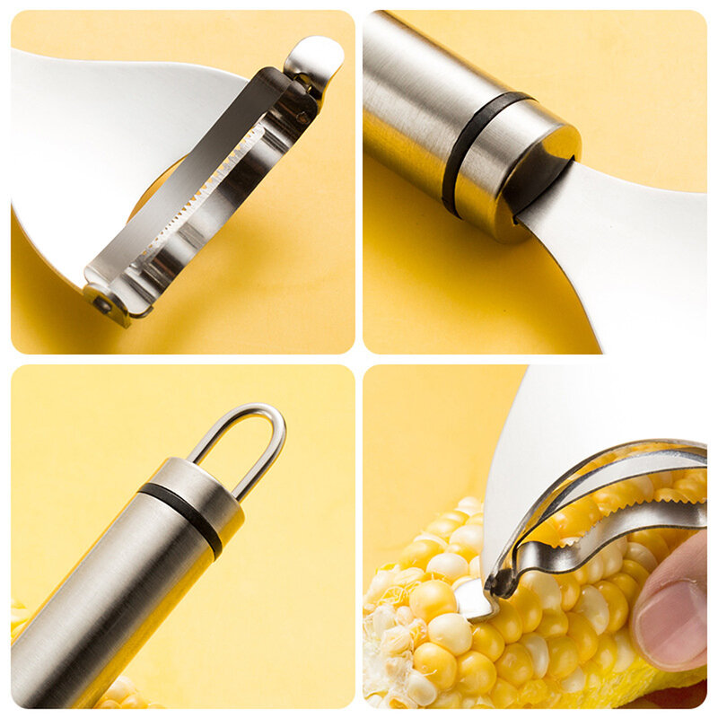 Stainless Steel Corn Peeler Corn Stripping Tool For Corn On The Quality Stainless Steel Corn Stripping Vegetable Sheller Kitchen
