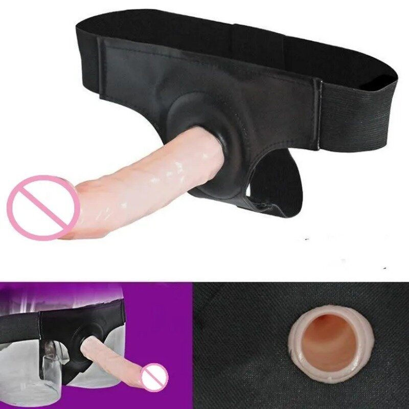 Bd Sexspielzeug tragbare Penis Höschen mit hohlen Penis Dildos verdickt vergrößerte Penis Ärmel tragen Lederhose Sexshop