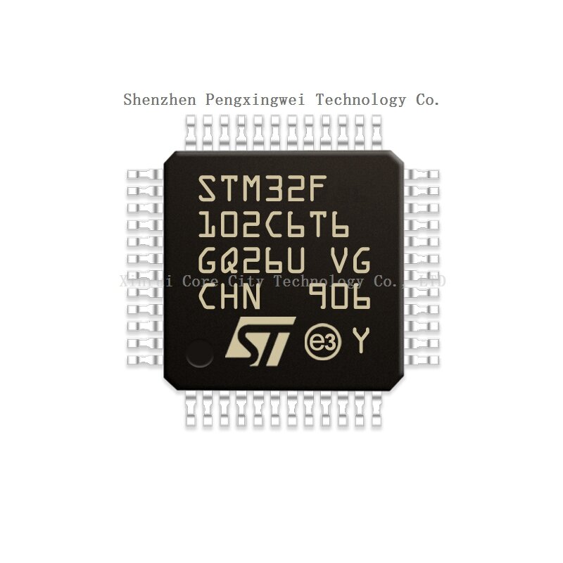 STM LQFP-48 마이크로 컨트롤러 (MCU/MPU/SOC) CPU, STM32 STM32F STM32F102 C6T6 STM32F102C6T6 재고 100%, 신제품