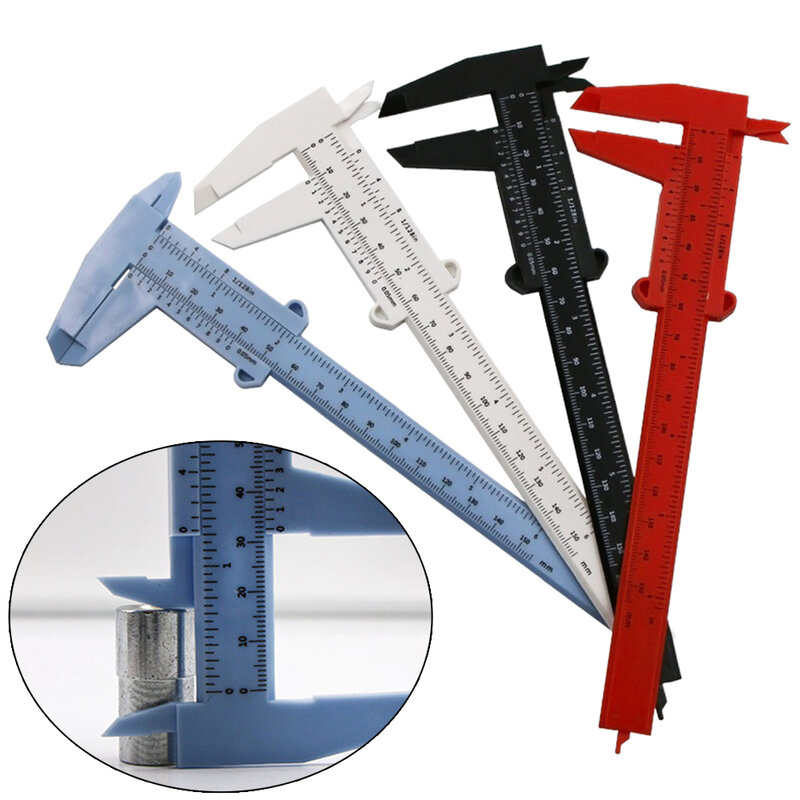 Calibradores Vernier, herramienta de medición, Escala de plástico de 0-150mm, Regla de medición de joyería de altura, regalo de exposición