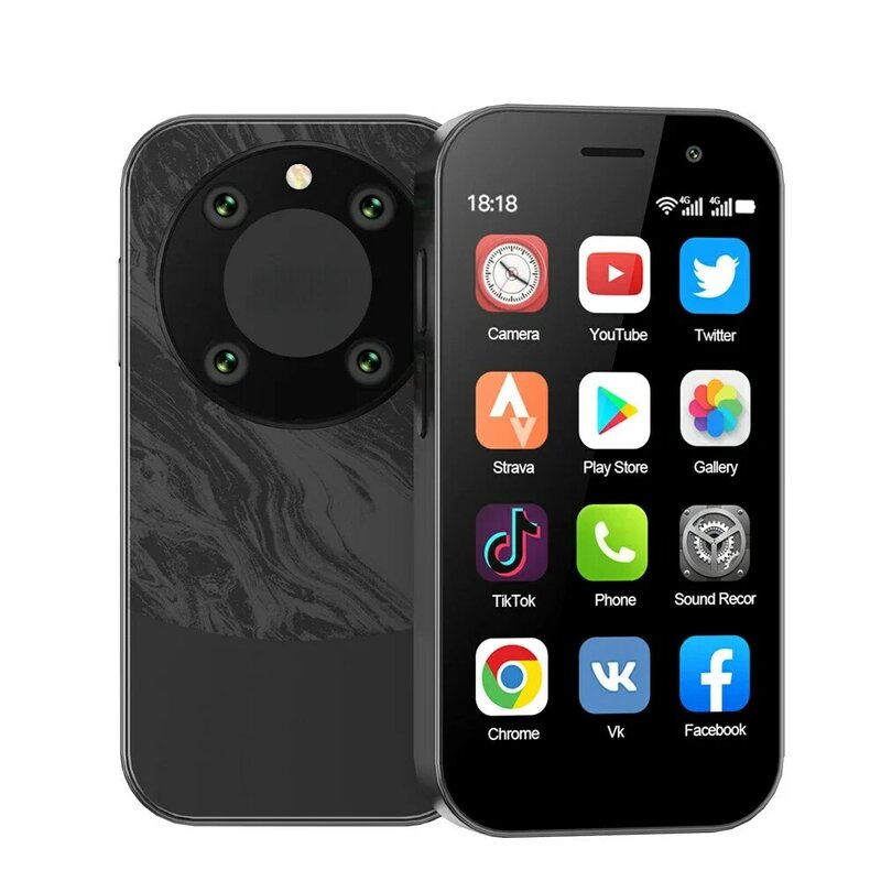 Ultra fino Mini Smartphone, 4G Chamada, Conexão de rede completa, Dual SIM, Dual Standby, Backup Small Phone