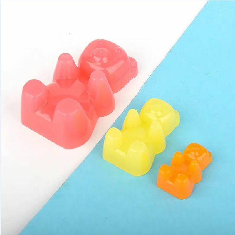 Kẹo Dẻo Gấu Kẹo Dẻo Silicone Khuôn Bánh Sô Cô La Fondant Nhựa Mặt Dây Chuyền Trang Sức DIY