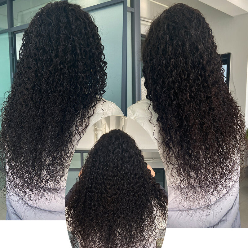 Veravicky klip rambut manusia gelombang air 20 "22" 140G ekstensi rambut rambut Brasil gaya rambut bergelombang hitam alami keriting 10 buah/set