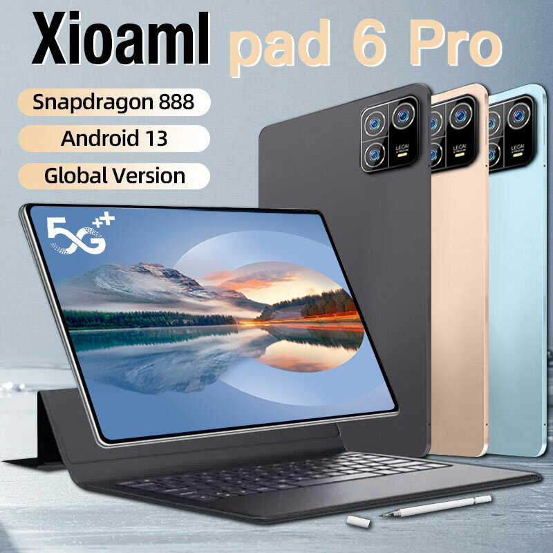 Mi Pad 6 Pro Snapdragon แท็บเล็ต8 Gen2, แบตเตอรี่11นิ้ว8800MAH 16GB + 1TB แท็บเล็ต PC แผ่น Android13 6 MAX ปลดล็อก