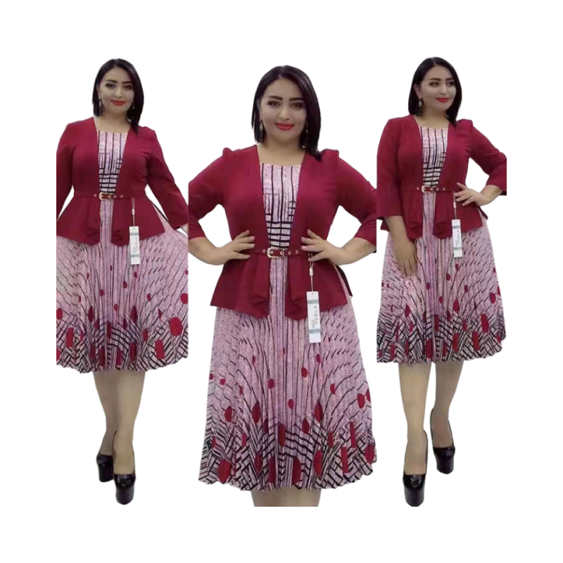 Gaun satu potong untuk wanita 2023 rok panjang pakaian Afrika untuk wanita ukuran besar pakaian Dashiki jubah setelan pesta wanita