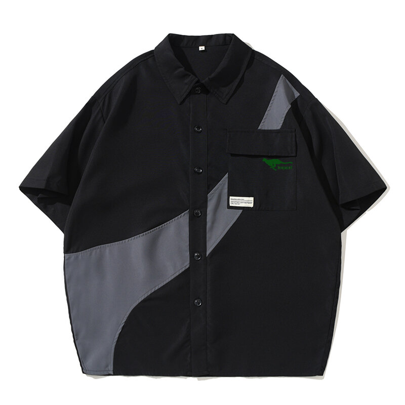 Camisa informal para hombre, camisa coreana cómoda y transpirable que combina con todo, camisa de leopardo