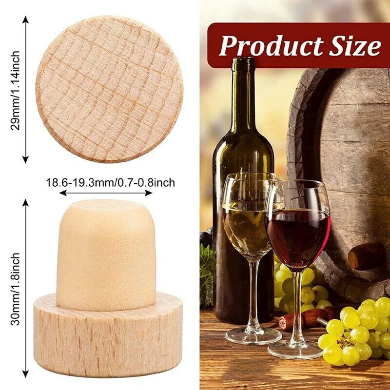Rolhas de vinho reutilizáveis rolhas de madeira e rolhas de borracha rolhas de vinho rolhas de vinho t em forma de rolhas de cortiça para vinho rolha de vinho
