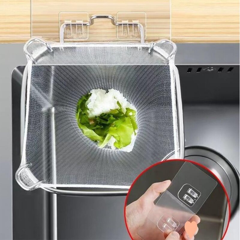 Food Catcher For Kitchen Sink, Stainless Steel Sink Filter With 100 Kitchen Sink Strainer For Collecting Kitchen Waste Durable