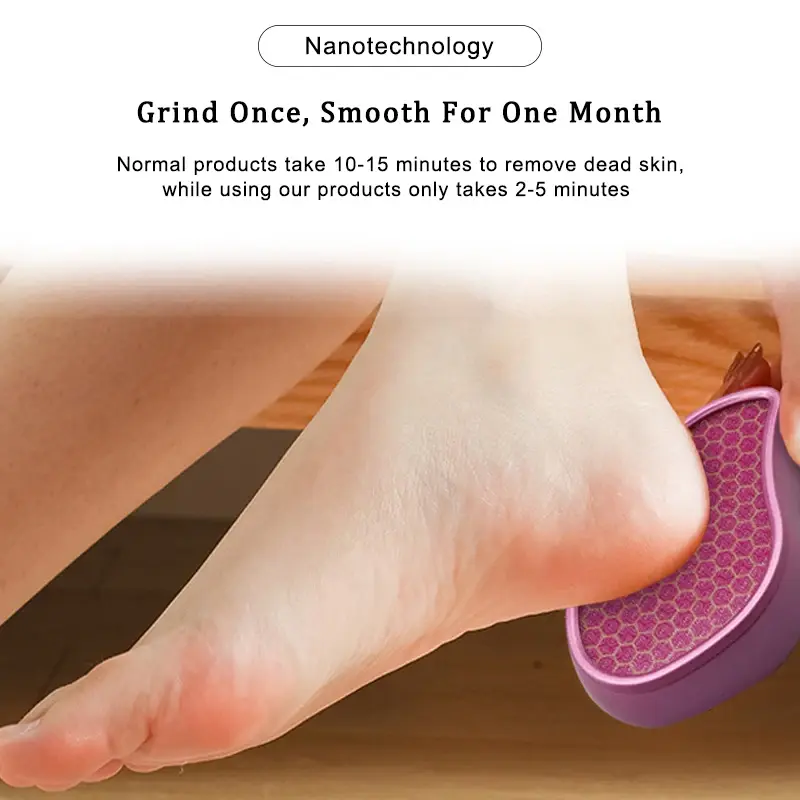 Нано-стеклянная пилка для ног, средство для удаления омертвевшей кожи, шлифовальный камень для ног, инструменты для педикюра и ухода за ногами для женщин и мужчин