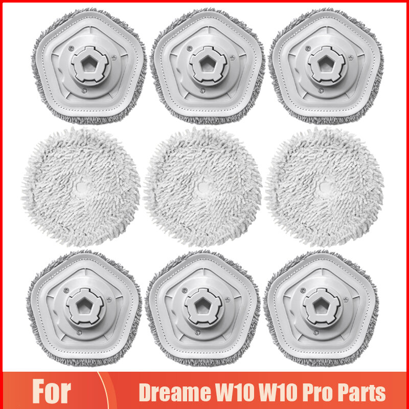 Washable Mop Cloth Replacement For Dreame W10 W10 Pro Robot Vacuum Cleaner High Quality Mop Rags Pads Parts Accessories