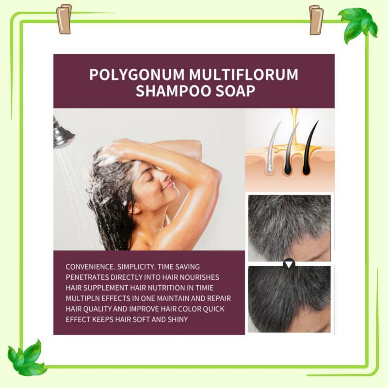 Polygonum Shampoo Seife Haarpflege fördert das Haar wachstum verhindert Haarausfall Shampoo Seife natürliche Reinigung handgemachte Pflege Seife