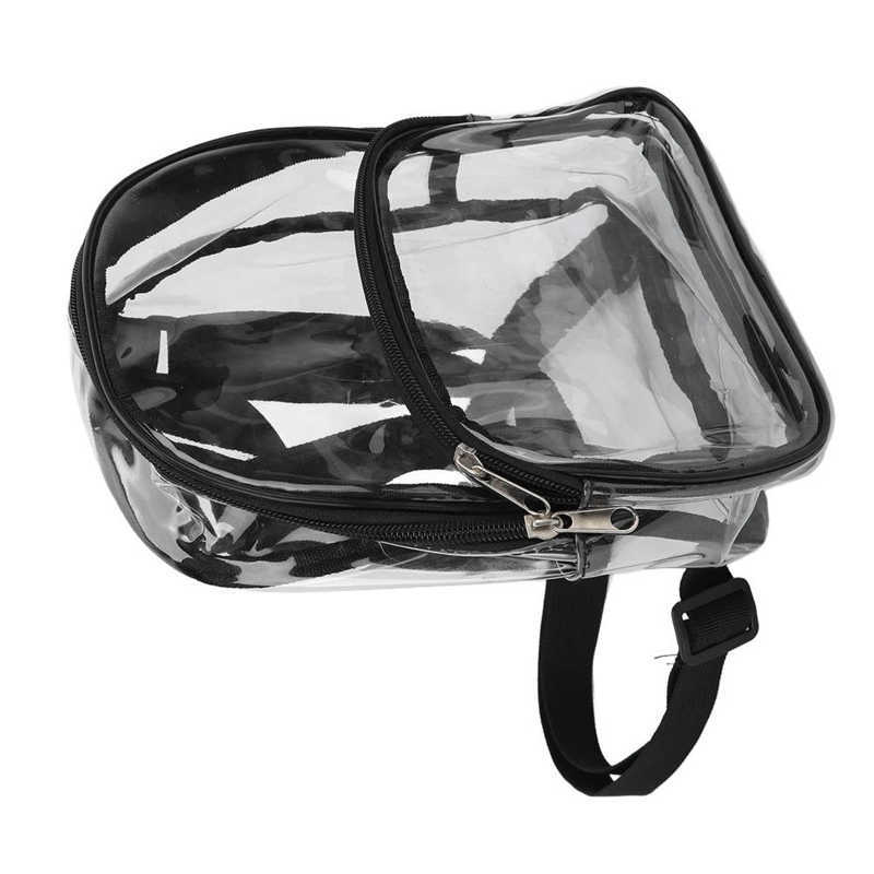Mini mochila transparente de 2 capas, bolsa de viaje para regalo