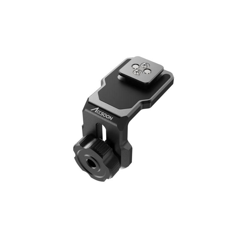 ACCSOON Bracket with 1/4 Cold Shoe Mount Holder for Wireless Video Transmission for DJI RS2/RSC2/RS3/RS3pro Stabilizer Universal