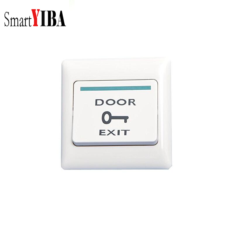 Smartyiba ปุ่มออกสวิตช์ปุ่มกดสำหรับควบคุมการเข้าถึงประตูอุปกรณ์เสริมกริ่งประตู