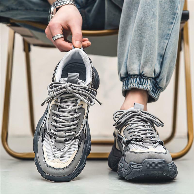 Men's Shoes Autumn Thick Bottom Work Wear Welder Boys Wear-Resistant Labor Protection Fashion Shoes 2023 New Work Clothes Dr. Ma