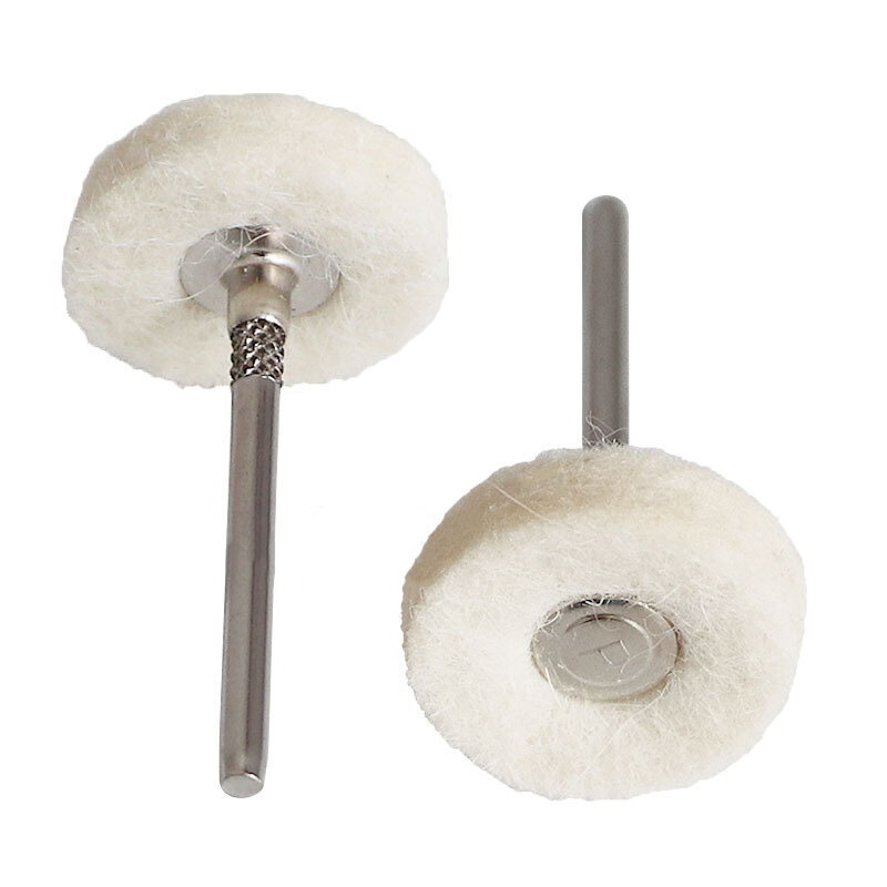 5pcs 20mm Wool Wheel  Round Wool Felt Metal Jade Sanding Polishing Buffing Grinding Brush For Dremel Rotary Tool 2.35/3mm Shank
