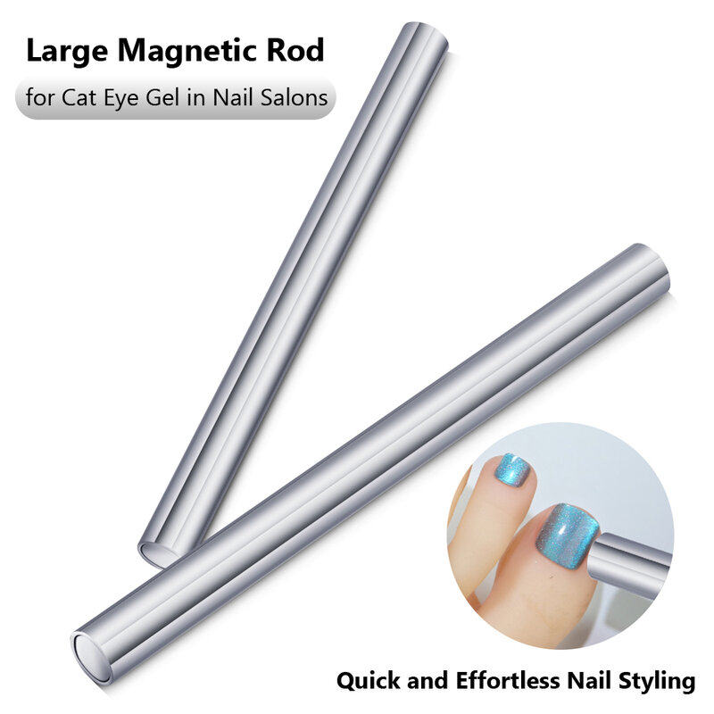 Vara magnética forte para unha de gel polonês, Caneta ímã Double-Head, Ímã Stick, 3D Nail Tool, Gel Poli, 1Pc
