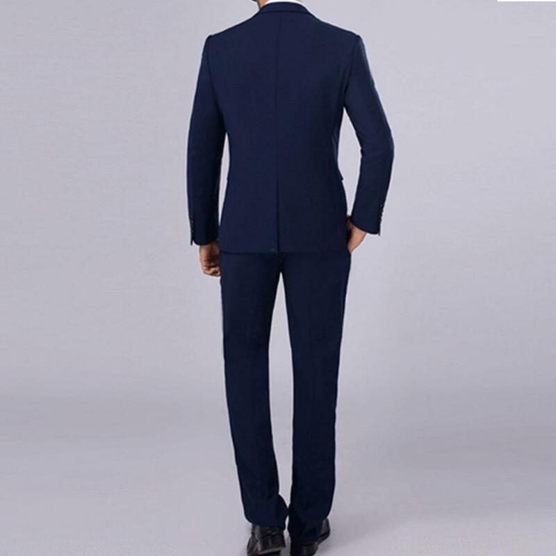 男性、ユニバーサルレジャースーツ、ビジネスのためのストライプのスリムフィットの単色スーツ