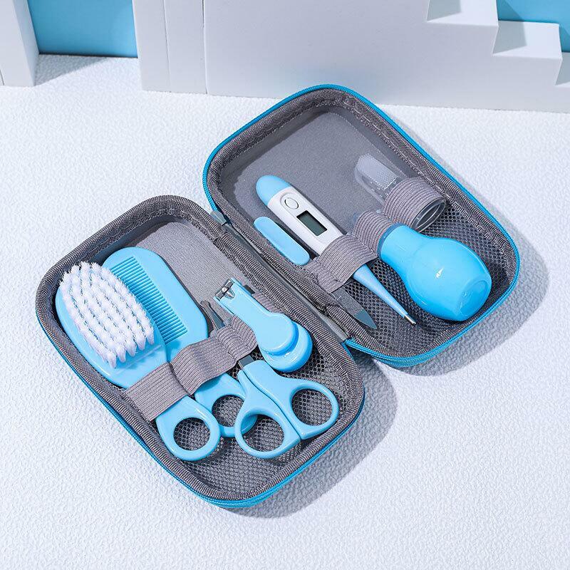 8Pcs Baby Comb Set Infant Nail Scissors Care Kit Multifunction Baby Grooming Set