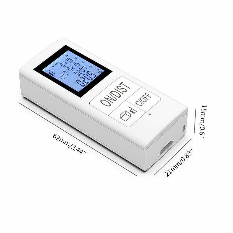 Mini medidor de distância a laser digital medida recarregável 98ft/30m sino medida uso doméstico ferramenta de medição 0.03-30m rangefinder