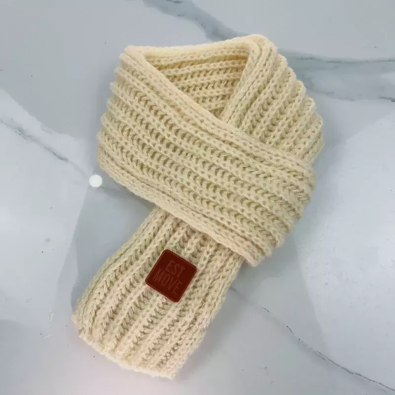 Sciarpa lavorata a maglia invernale per bambini ragazzi ragazze fazzoletto da collo all'aperto tenere in caldo sciarpa scaldacollo sciarpe morbide per bambini genitore-figlio