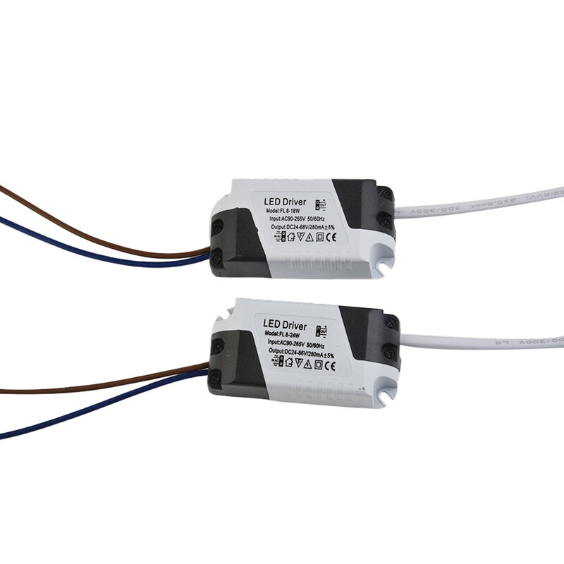 LED Driver arus konstan tegangan lebar 90-265V 8-18W/8-24w Power Supply untuk LED Downlight lampu langit-langit LED Driver Accessorie