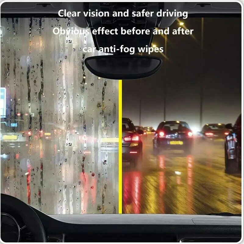 Car Rain-proof Anti-fog Wipes, Auto pára-brisa, espelho retrovisor, lente de vidro, Wipes Suit, acessórios de carro