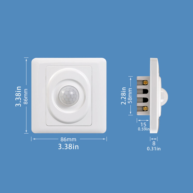 Interruptor de inducción humana interruptor de luz de pared 220V interruptor de retraso inteligente dormitorio detector de movimiento infrarrojo doméstico inteligente
