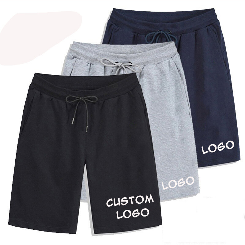 New Men Shorts Pants Casual Jogging Slim Fit Sport Short Pants Trousers Custom Your Logo